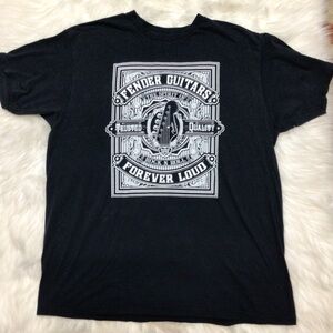 Fender Guitar T-Shirt Black Rock & Roll Lifestyle Music Art Cotton XL
loud